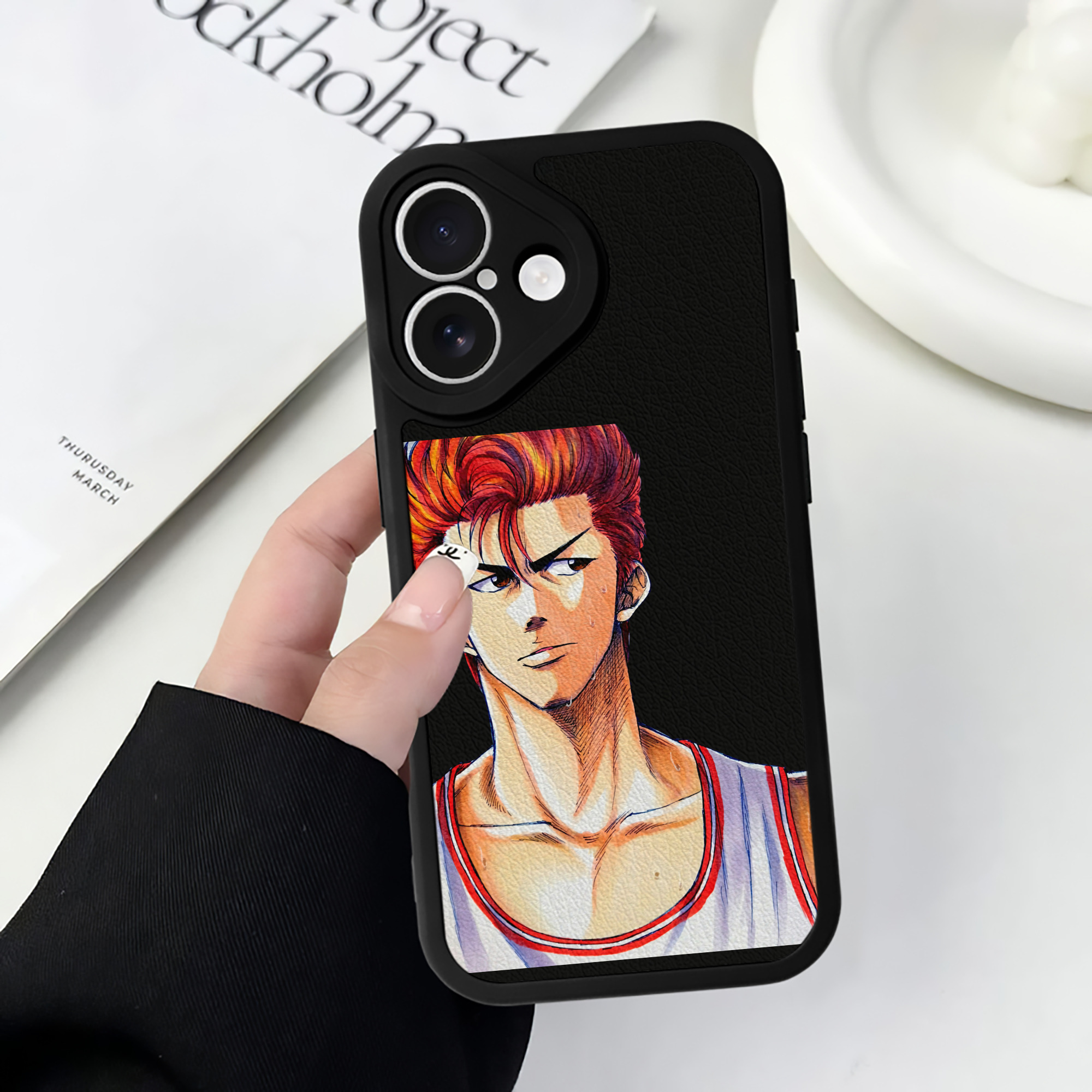 （画像用） SLAM DUNK／スラムダンク 【iPhone 16シリーズ対応】シリコンスマホケース（レザー調） 材質：シリコン
